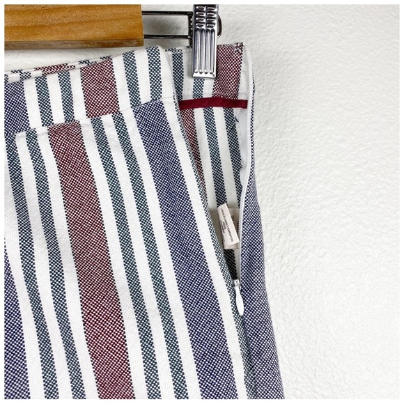 Free People Multicolored Striped Linen Blend Pants Size 8‎ - Picture 7 of 9